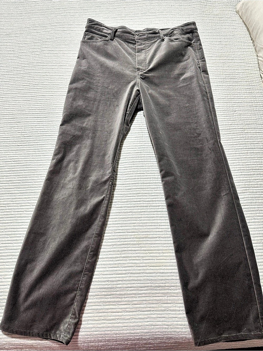 NWOT Velvet Soft Surroundings Gray Straight Leg Pants Size 12